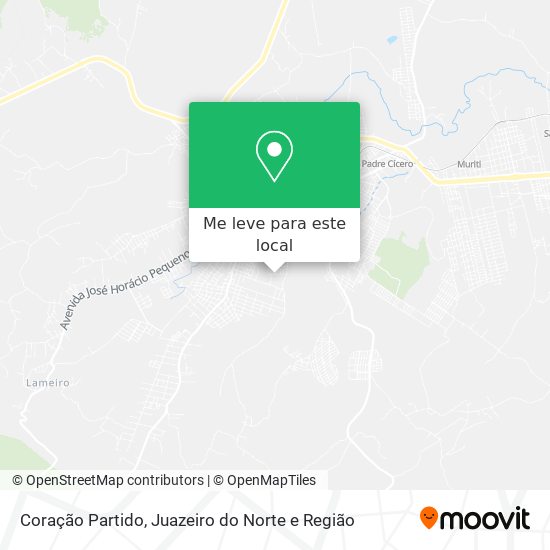 Coração Partido mapa