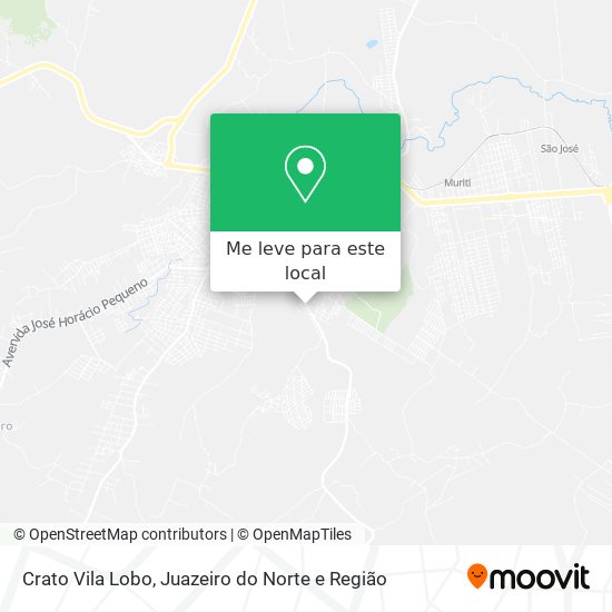 Crato Vila Lobo mapa