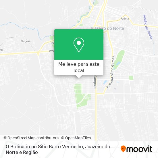 O Boticario no Sitio Barro Vermelho mapa