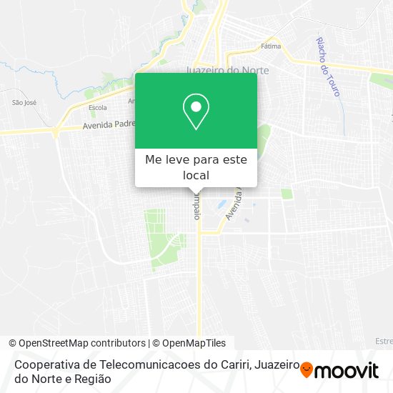 Cooperativa de Telecomunicacoes do Cariri mapa