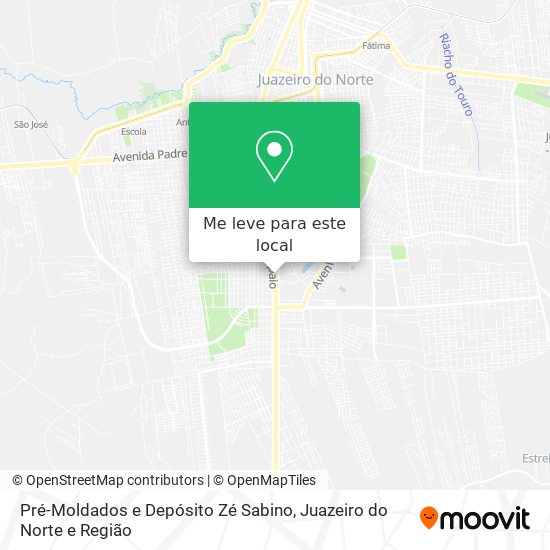 Pré-Moldados e Depósito Zé Sabino mapa