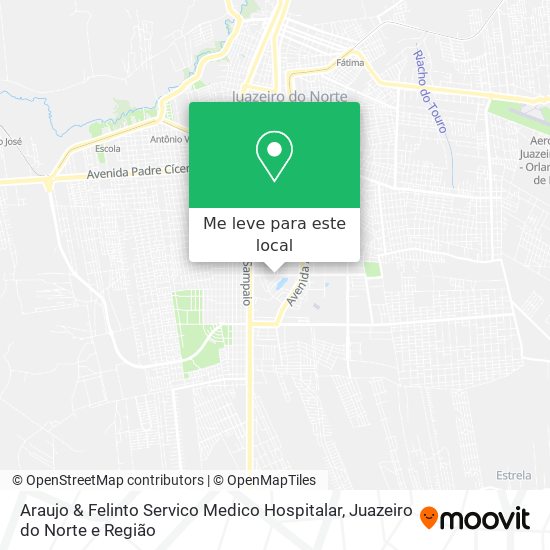 Araujo & Felinto Servico Medico Hospitalar mapa