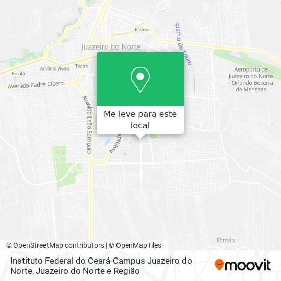 Instituto Federal do Ceará-Campus Juazeiro do Norte mapa