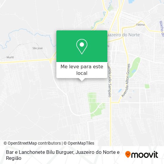 Bar e Lanchonete Bilu Burguer mapa