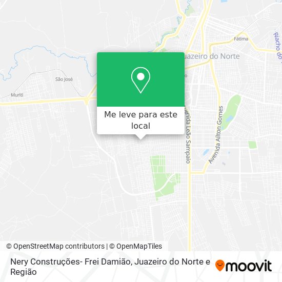 Nery Construções- Frei Damião mapa