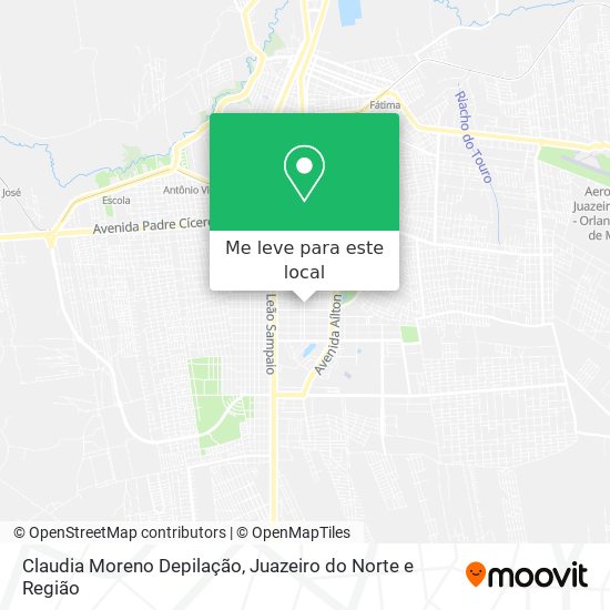 Claudia Moreno Depilação mapa