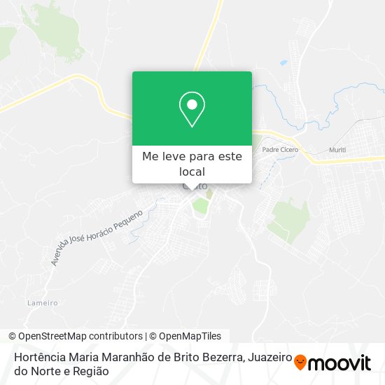 Hortência Maria Maranhão de Brito Bezerra mapa