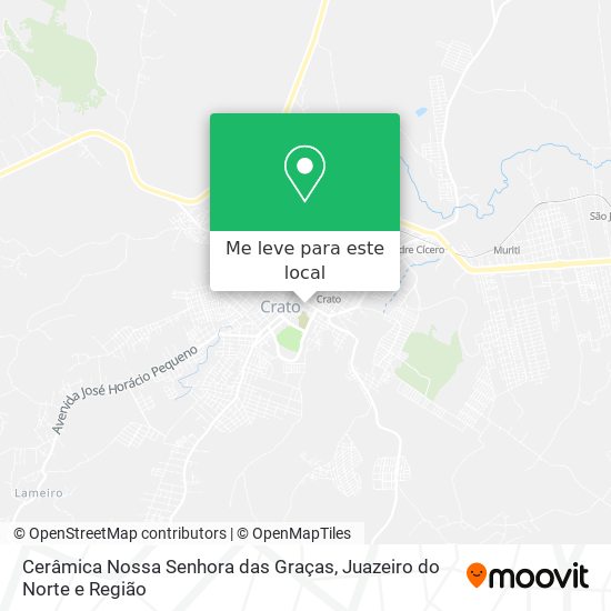 Cerâmica Nossa Senhora das Graças mapa