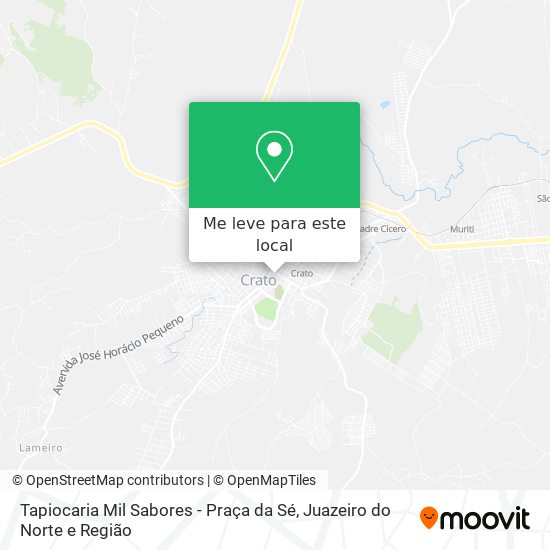 Tapiocaria Mil Sabores - Praça da Sé mapa