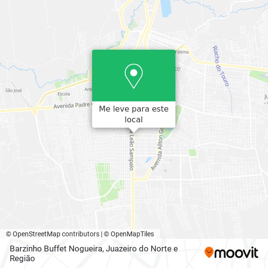 Barzinho Buffet Nogueira mapa