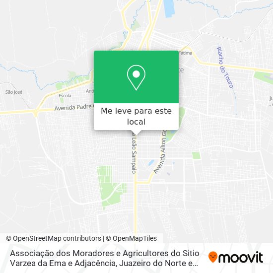 Associação dos Moradores e Agricultores do Sitio Varzea da Ema e Adjacência mapa