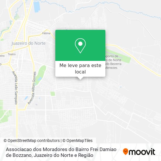 Associacao dos Moradores do Bairro Frei Damiao de Bozzano mapa