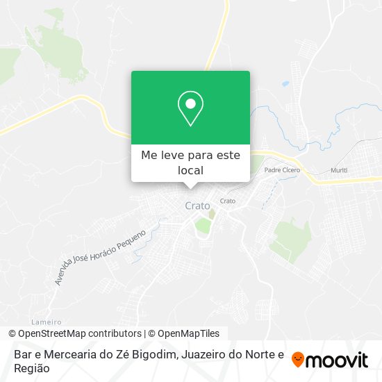 Bar e Mercearia do Zé Bigodim mapa