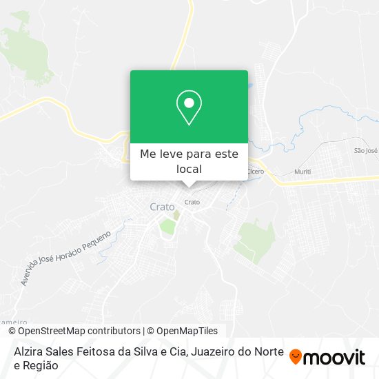 Alzira Sales Feitosa da Silva e Cia mapa