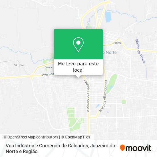 Vca Indústria e Comércio de Calcados mapa