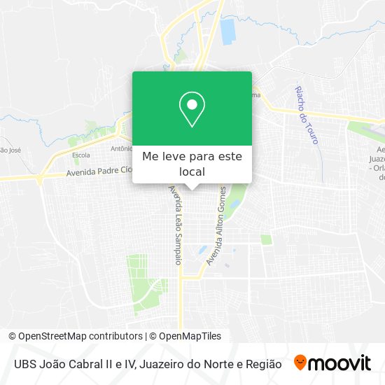 UBS João Cabral II e IV mapa