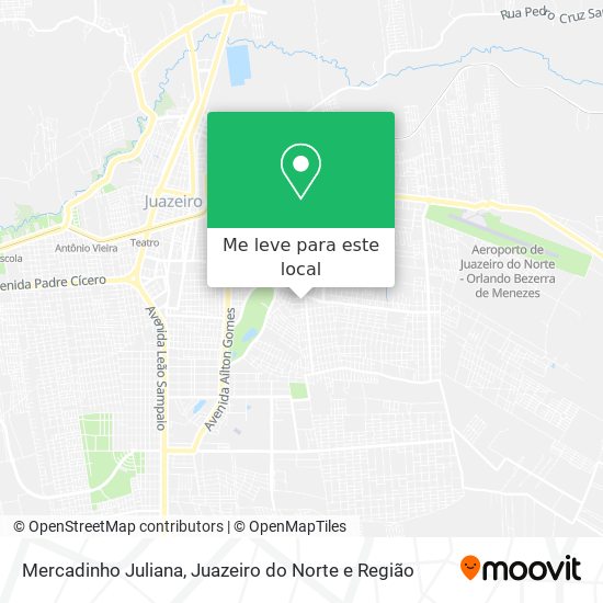 Mercadinho Juliana mapa