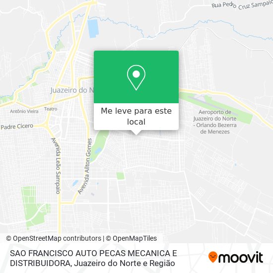 SAO FRANCISCO AUTO PECAS MECANICA E DISTRIBUIDORA mapa