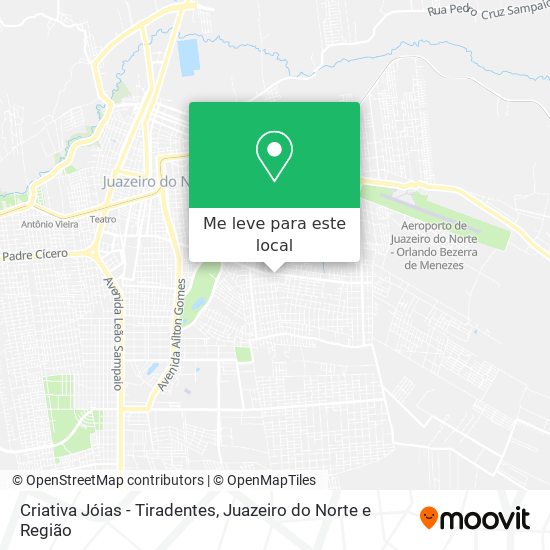 Criativa Jóias - Tiradentes mapa