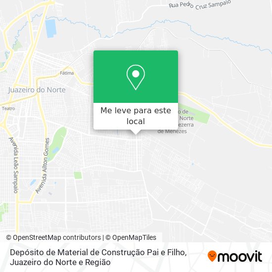 Depósito de Material de Construção Pai e Filho mapa