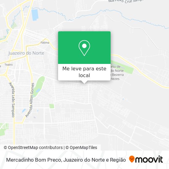 Mercadinho Bom Preco mapa