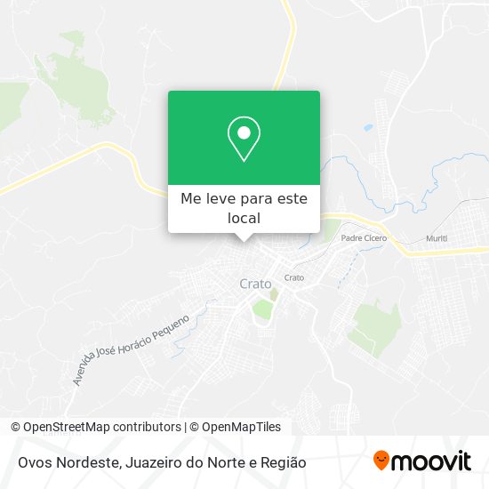 Ovos Nordeste mapa