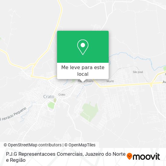 P.J.G Representacoes Comerciais mapa