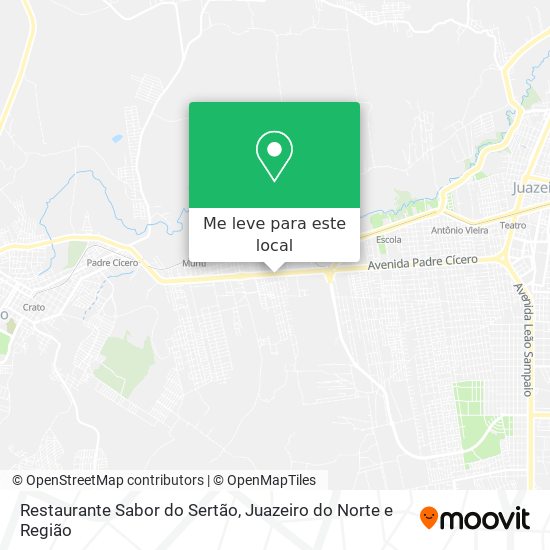 Restaurante Sabor do Sertão mapa
