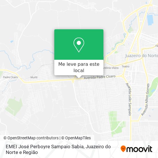 EMEI José Perboyre Sampaio Sabia mapa