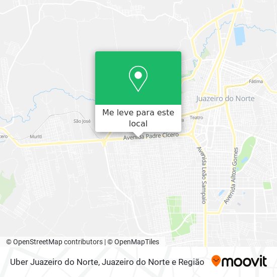 Uber Juazeiro do Norte mapa