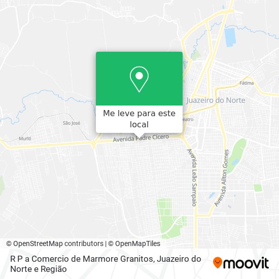 R P a Comercio de Marmore Granitos mapa