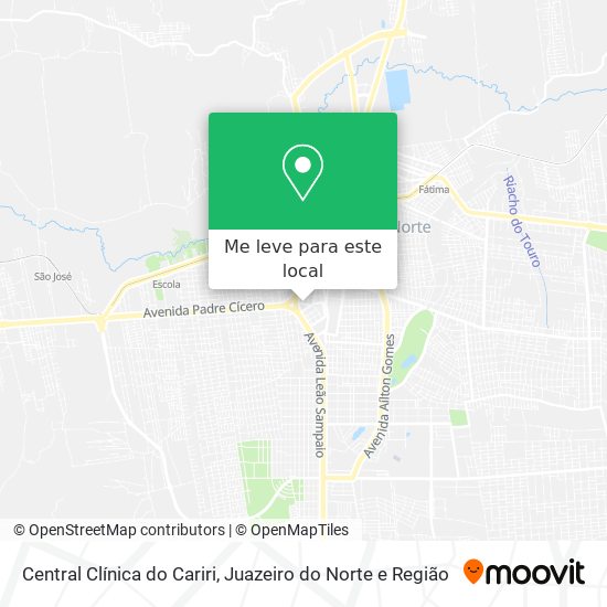 Central Clínica do Cariri mapa