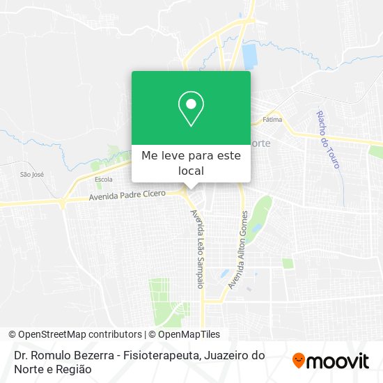 Dr. Romulo Bezerra - Fisioterapeuta mapa