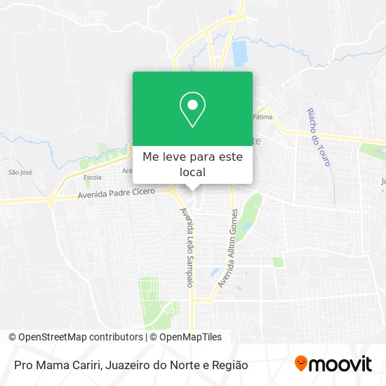 Pro Mama Cariri mapa