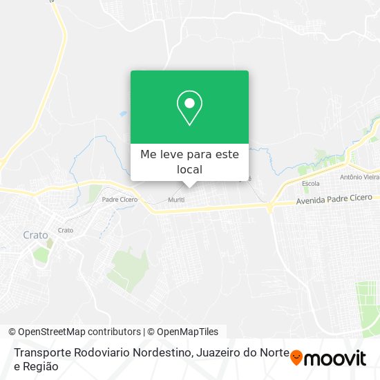 Transporte Rodoviario Nordestino mapa