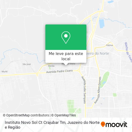 Instituto Novo Sol Ct Crajubar Tm mapa