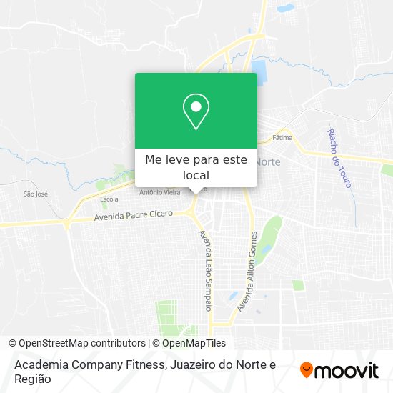 Academia Company Fitness mapa