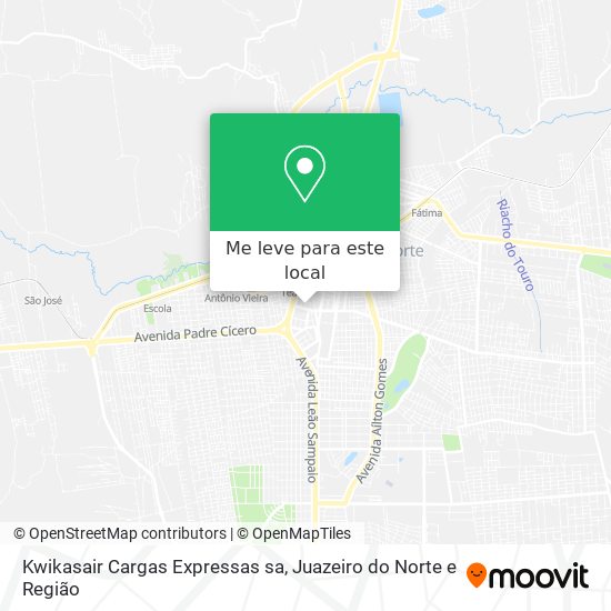 Kwikasair Cargas Expressas sa mapa