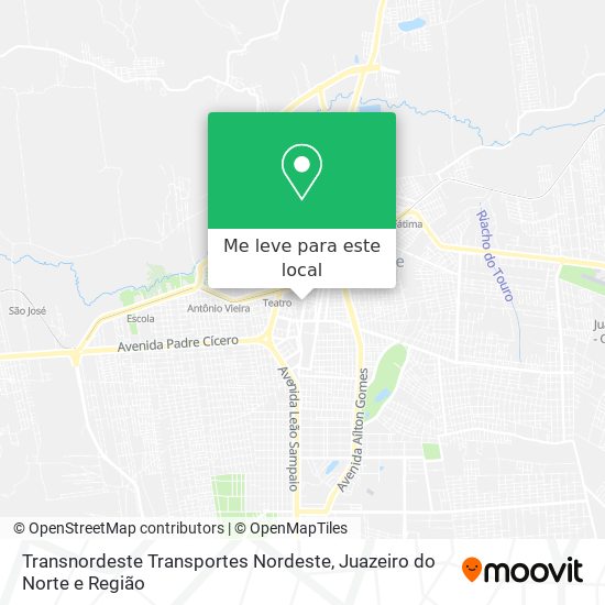 Transnordeste Transportes Nordeste mapa