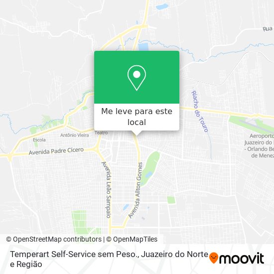 Temperart Self-Service sem Peso. mapa