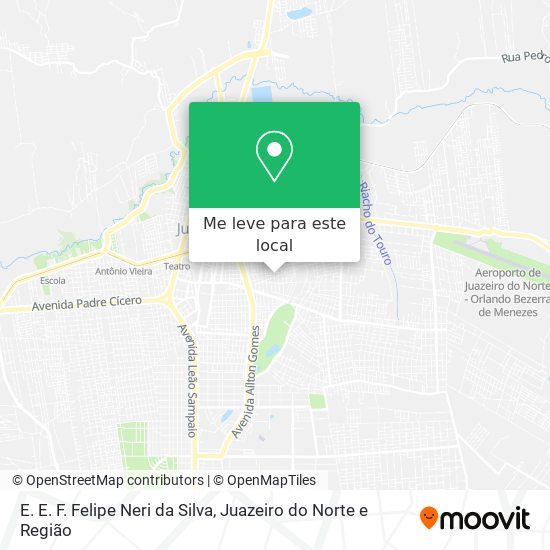E. E. F. Felipe Neri da Silva mapa