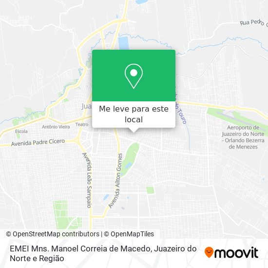 EMEI Mns. Manoel Correia de Macedo mapa