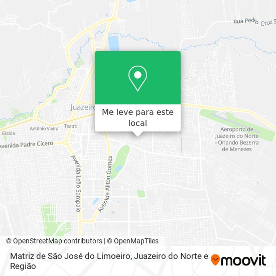 Matriz de São José do Limoeiro mapa