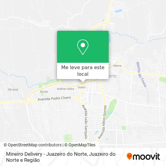 Mineiro Delivery - Juazeiro do Norte mapa