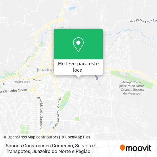 Simoes Construcoes Comercio, Servios e Transpotes mapa