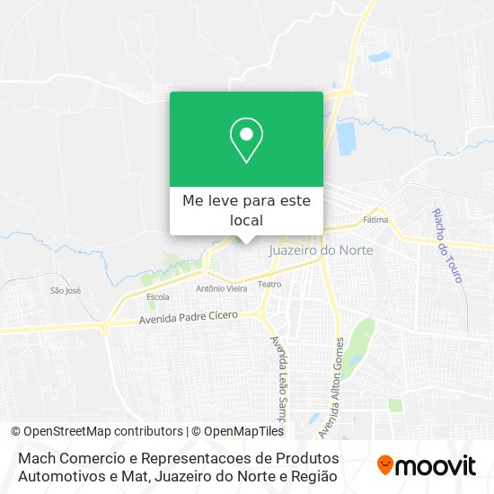 Mach Comercio e Representacoes de Produtos Automotivos e Mat mapa