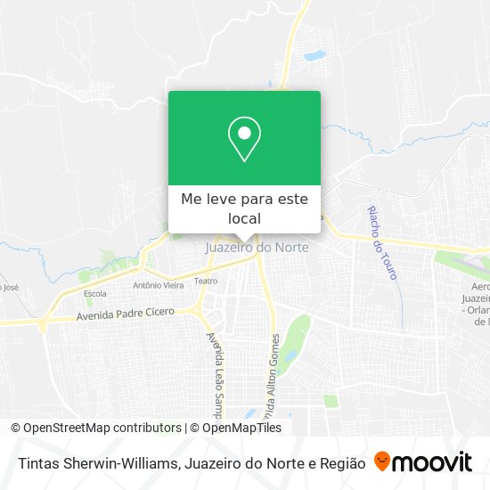 Tintas Sherwin-Williams mapa