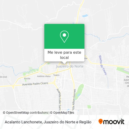Acalanto Lanchonete mapa