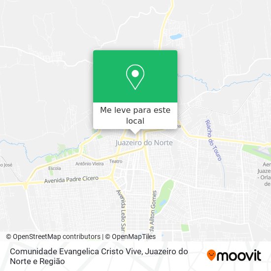 Comunidade Evangelica Cristo Vive mapa