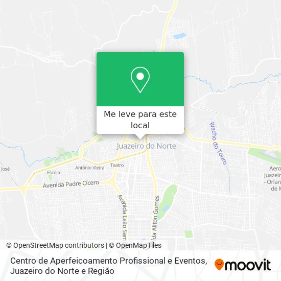 Centro de Aperfeicoamento Profissional e Eventos mapa